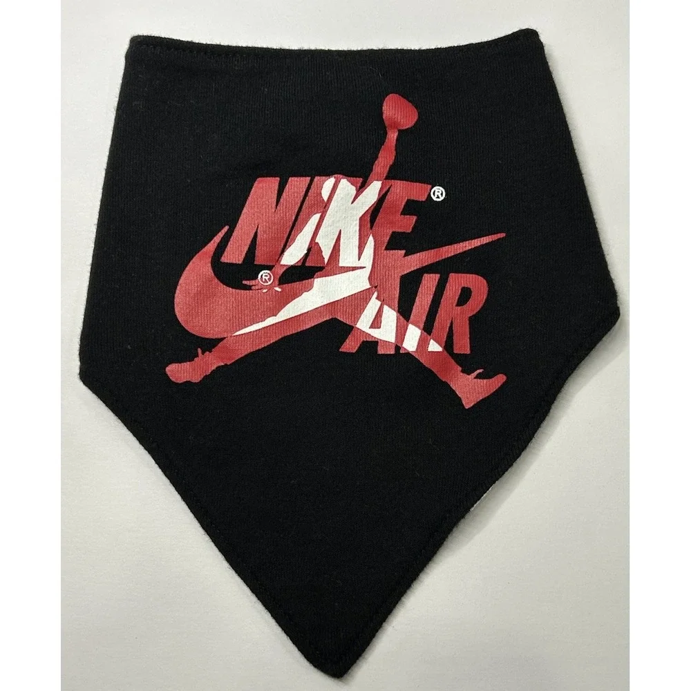 Nike‎ Air Jordan Bib 0-6 Months Red Black Athletic Style Baby Accessory